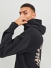 Jack & Jones Design Hoodie Dropped Shoulder Sweater Pullover JORGRACIA in Schwarz