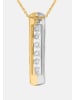 Ethische Diamanten Halskette aus 375 Gelbgold mit Lab Grown Diamant