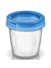 Philips Avent 22-tlg. Mehrwegbecher-Set für Muttermilch SCF618/10 in blau