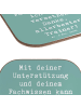 Mr. & Mrs. Panda Glasuntersetzer Spruch Bester Trainer mit Spruch in Meeresbrise
