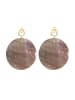 Elli Ohrringe 925 Sterling Silber Perlmuttscheibe in Gold