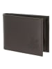 oxmox Leather Geldbörse RFID Schutz Leder 11 cm in braun-turtle 2.0