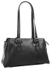 SPIKES & SPARROW Schultertasche echt Leder in schwarz