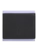 DuDu Geldbörse Leder 9,5 cm in black-lavander
