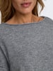 JACQUELINE de YONG Strickpullover Kurz U-Boot-Ausschnitt Tiefe Schultern in Grau-3