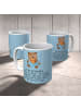 Mr. & Mrs. Panda Geschenktasse Bären Buch mit Spruch in Blau Pastell