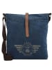 Greenburry Vintage Aviator Umhängetasche 27 cm in blue