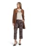 Betty Barclay Businesshose mit Bügelfalte in Dark Blue/Brown