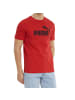 Puma T-Shirt 1er Pack in Rot/Schwarz