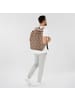 Guess Berta Business-Rucksack Leder 42 cm in latte logo-brown