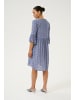 Kaffe Kleid KAlauren A-shape in Blue/Chalk Flower Print