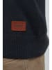 BLEND Cardigan BHLennard 703656ME Strickjacke mit Ton-in-Ton Ellenbogenpatches in Blau