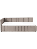 Beliani Einzelbett LISIEUX in Beige - (W) 104 x (H) 78 x (L) 214 cm