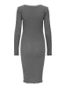 ONLY Kleid in Dark Grey Melange