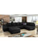 MF Design Gio Recamiere Links in Schwarz -  (L) 190 x (B) 351 x (H) 82 cm