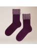 Kunert Socken Fold Up Fashion in dark raisin