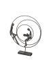 GILDE Skulptur Circles braun - (H) 24,5 cm