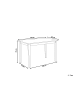 Beliani Esszimmertisch GEORGIA in Schwarz/Braun - (W) 90 x (H) 75 x (L) 150 cm