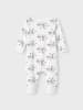 name it Schlafanzug "Unicorn" mit Reißverschluss Bright White 62