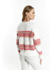 IZIA Pullover in Weiss Mehrfarbig