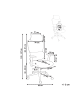 Beliani Professioneller Bürostuhl OMEGA in Grau/Schwarz - (W) 65 x (H) 129 x (L) 65 cm