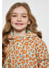 Schmuddelwedda Mädchen Regenjacke in Pastellmint Orange Leo