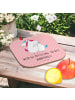 Mr. & Mrs. Panda Untersetzer Glas Einhorn Mitteilung mit Spruch in Rot Pastell