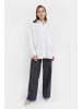 Finn Flare Langarmbluse Basic in white