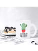 Mr. & Mrs. Panda Teetasse Kaktus Wut mit Spruch in Transparent