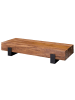KADIMA DESIGN Couchtisch 115x22x44cm Massivholz / Metall Sofatisch, Design