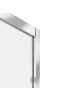 Beliani Duschkabine TELA in Transparent/Silber - (W) 80 x (H) 185 x (L) 80 cm