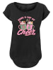 F4NT4STIC Long Cut T-Shirt Have a Cup of Cheer Weihnachten in schwarz