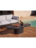 Beliani Couchtisch CONZA in Schwarz - (W) 120 x (H) 34 x (L) 57 cm