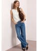 Street One Mesh-Top mit U-Boot-Ausschnitt in off white