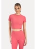 SMILODOX Crop Shirt Kenna in Pink
