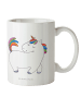 Mr. & Mrs. Panda Tasse Einhorn Stolzieren ohne Spruch in Weiß