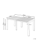 Beliani Esstisch ARDESIO in Beige - (W) 90 x (H) 75 x (L) 160 cm
