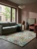 KADIMA DESIGN Teppich Wolle Handgetuftet VALE Floral Muster Wohnzimmer in Multicolor-Grün