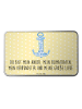 Mr. & Mrs. Panda Geschenkbox Anker Blau mit Spruch in Gelb Pastell