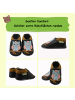 Sayoyo Baby Krabbelschuhe aus Leder, weiche Lauflernschuhe mit rutschfester Sohle 