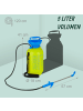 relaxdays Drucksprüher in Gelb/ Blau - 5 Liter