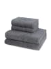 2 X Handtuch 2 X Duschtuch im Set Cashmere feeling in Anthrazit