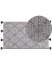 Beliani Kurzflor TUZLA in Braun - (W) 80 x (H) 3 x (L) 150 cm