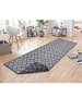 NORTHRUGS In- & Outdoor Wendeteppich Malaga Schwarz Silber