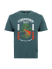 OLDSKULL T-Shirt Asian Bonsai Future Tree Graphic in Dark Green