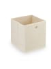 relaxdays 4 x Aufbewahrungsbox in Creme - (B)30 x (H)30 x (T)30 cm