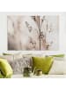 WALLART Leinwandbild - Elegantes Gras im Schatten in Creme-Beige