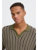 BLEND Klassisches Poloshirt Kurzarm Streifenmuster in Olive-2