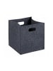 relaxdays Filzkorb in Anthrazit - (B)30 x (H)30 x (T)30 cm