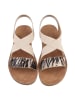 Ital-Design Sandale & Sandalette in Beige und Gold